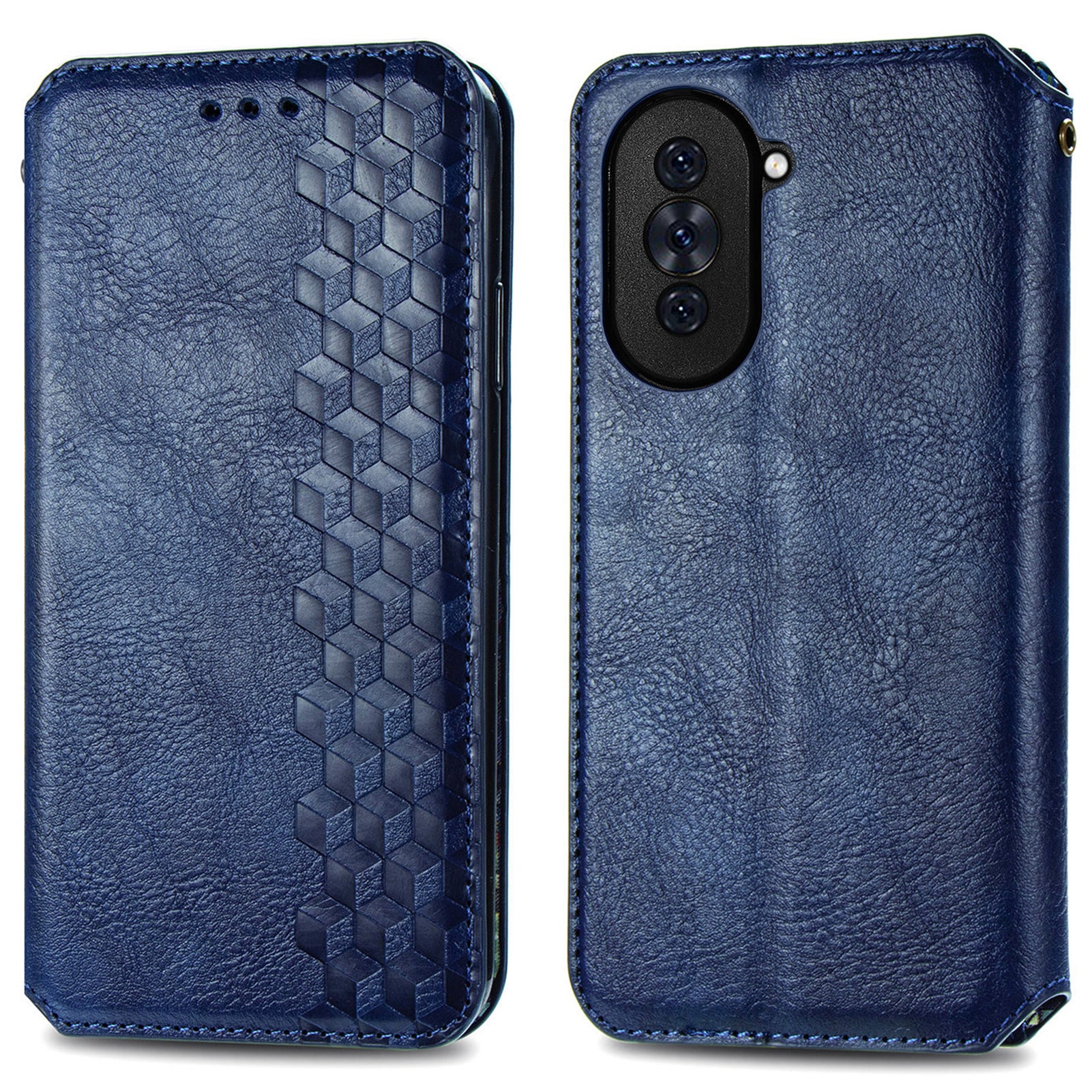 Pro Huawei nova 10 4G magnetický kosočtverec s automatickým pohlcováním kožený telefon Ochranné pouzdro Stojánek Peněženka odolný proti poškrábání