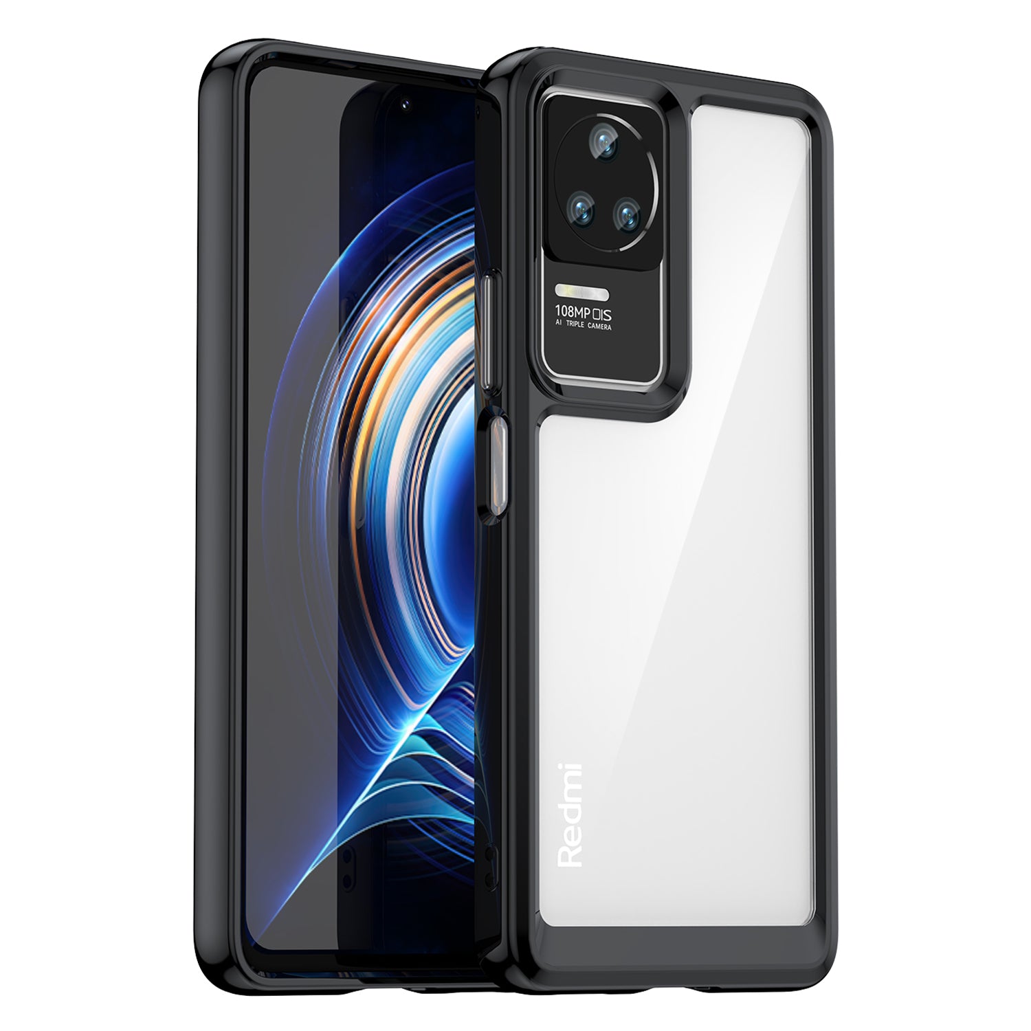 Cell Phone Case for Xiaomi Redmi K50 K50 Pro K60E 5G TPU Frame Acrylic Back Anti-drop Cover