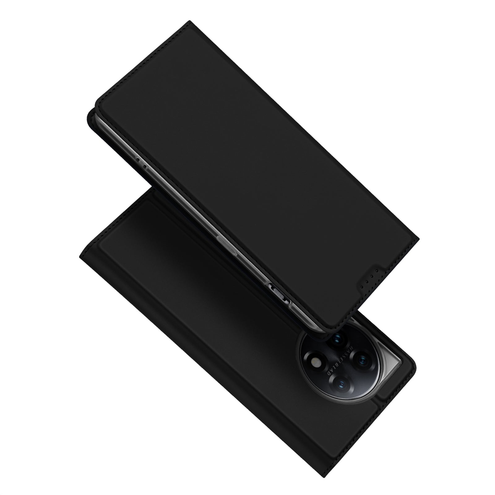 DUX DUCIS Skin Pro Series Shockproof Phone Case for OnePlus 11 5G PU Leather Cell Phone Cover with Card Holder Stand