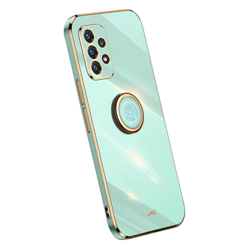 XINLI Anti-scratch Phone Case For Samsung Galaxy A32 5G M32 5G Electroplating Phone Cover Kickstand