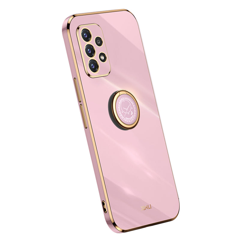 XINLI Anti-scratch Phone Case For Samsung Galaxy A32 5G M32 5G Electroplating Phone Cover Kickstand