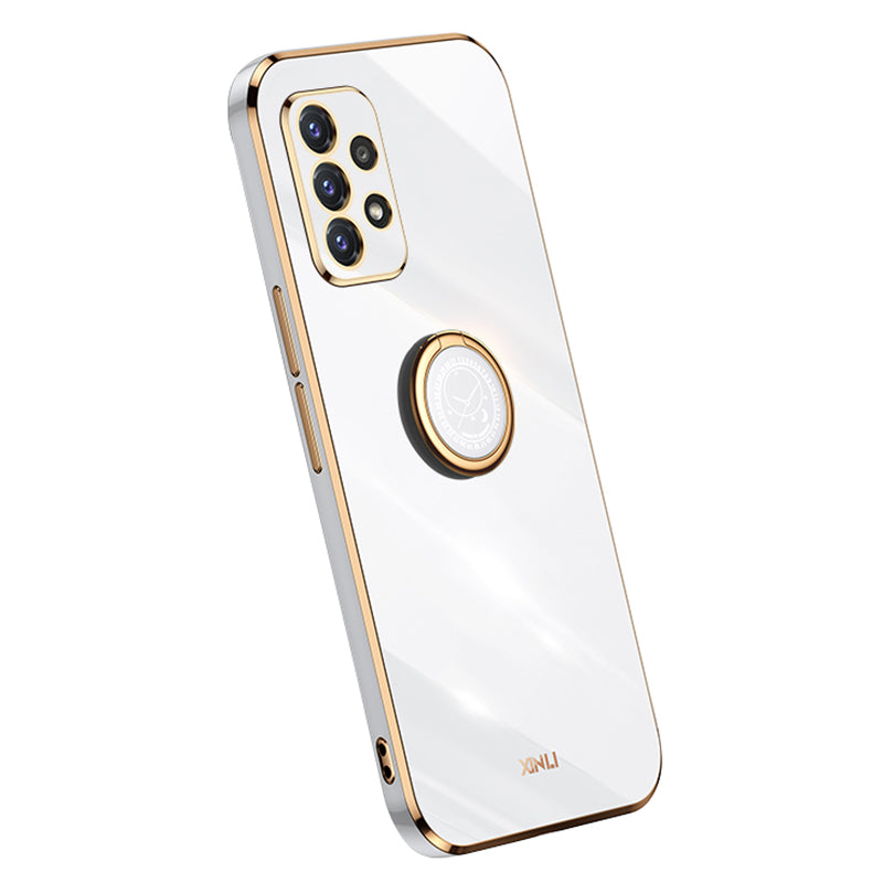 XINLI Anti-scratch Phone Case For Samsung Galaxy A32 5G M32 5G Electroplating Phone Cover Kickstand