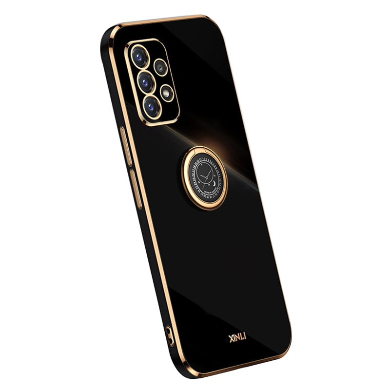 XINLI Slim Phone Case Kickstand pro Samsung Galaxy A32 4G (EU verze) Galvanické pokovování Ochranný kryt telefonu proti pádu