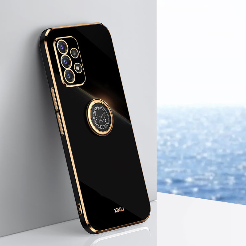 XINLI Slim Phone Case Kickstand pro Samsung Galaxy A32 4G (EU verze) Galvanické pokovování Ochranný kryt telefonu proti pádu