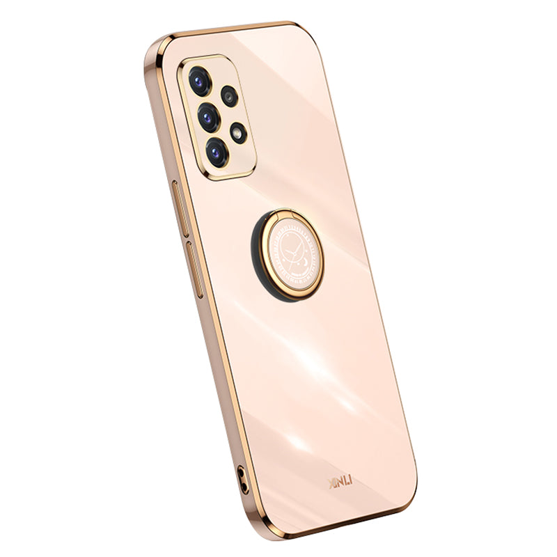 XINLI Slim Phone Case Kickstand pro Samsung Galaxy A32 4G (EU verze) Galvanické pokovování Ochranný kryt telefonu proti pádu