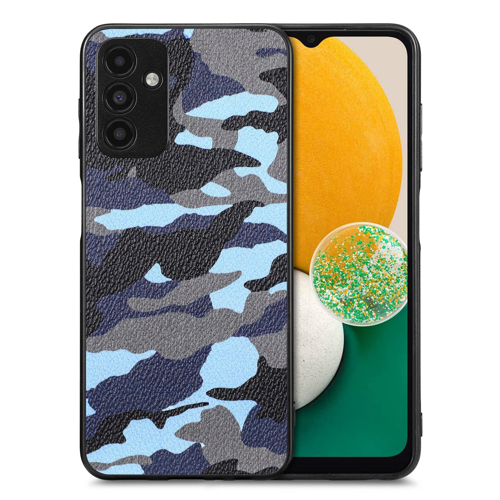Protective Case for Samsung Galaxy A04s 4G (164.7 x 76.7 x 9.1 mm) / A13 5G / M13 5G Shockproof Camouflage Pattern PU Leather Coated PC TPU Precise Cutout Cover