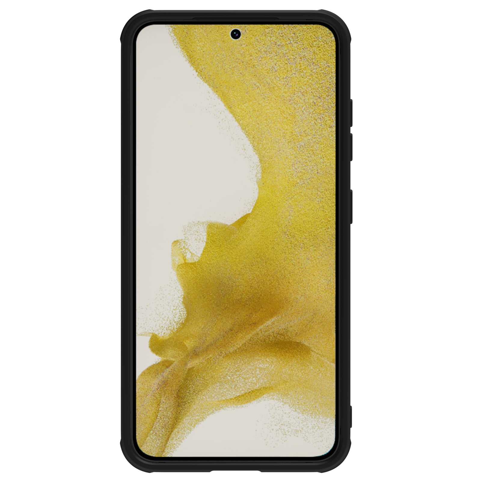 NILLKIN Kryt na telefon pro Samsung Galaxy S23+, Slide Ochrana fotoaparátu PU kůže + PC + TPU pouzdro na telefon – černé