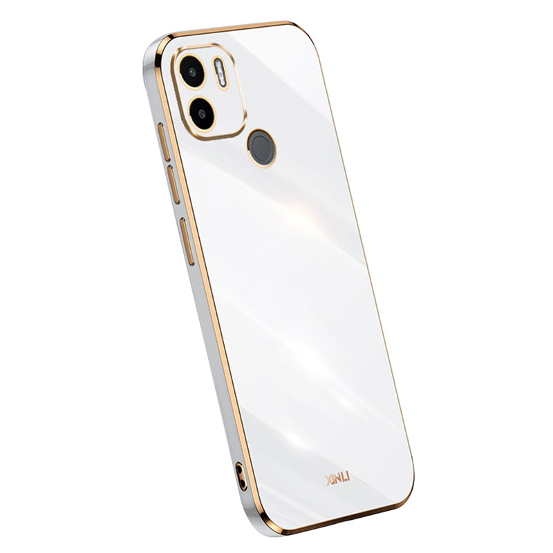 XINLI For Xiaomi Redmi A1 4G A2 4G Poco C50 4G Mobile Phone Case Electroplating Golden Edge Protector TPU Phone Cover