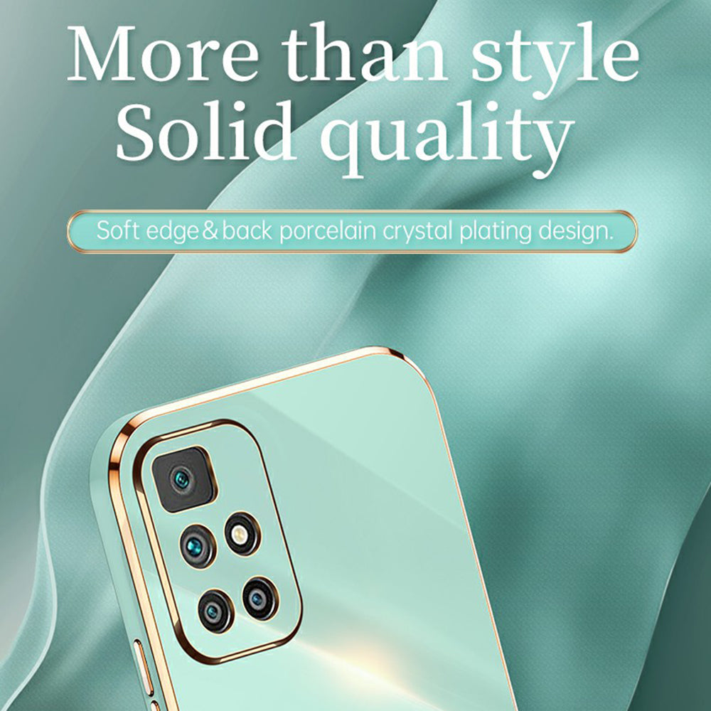 XINLI For Xiaomi Redmi 10 4G (2021) Redmi 10 2022 4G Redmi 10 Prime Redmi Note 11 4G (MediaTek) Phone Case with Electroplating Edge