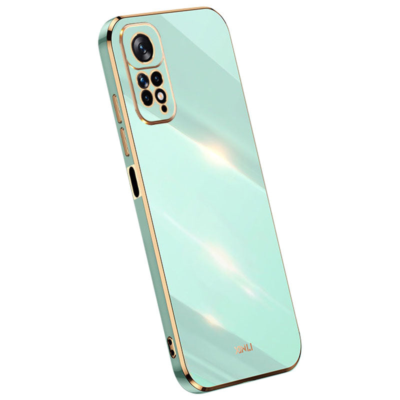XINLI for Xiaomi Redmi Note 11 4G (Qualcomm) Note 11S 4G Anti-fingerprint Electroplating TPU Phone Case Full Camera Lens Protection Cover