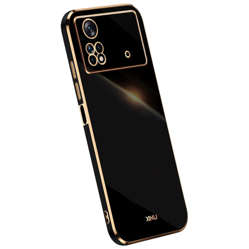 XINLI for Xiaomi Poco X4 Pro 5G Soft TPU Phone Case Electroplating Full Camera Lens Protection Cover
