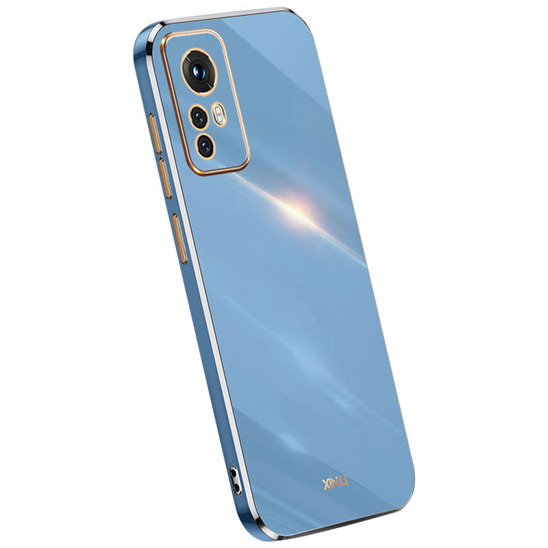 XINLI for Xiaomi 12 Lite 5G Soft TPU Phone Case Shockproof Electroplating Full Camera Lens Protection Cover