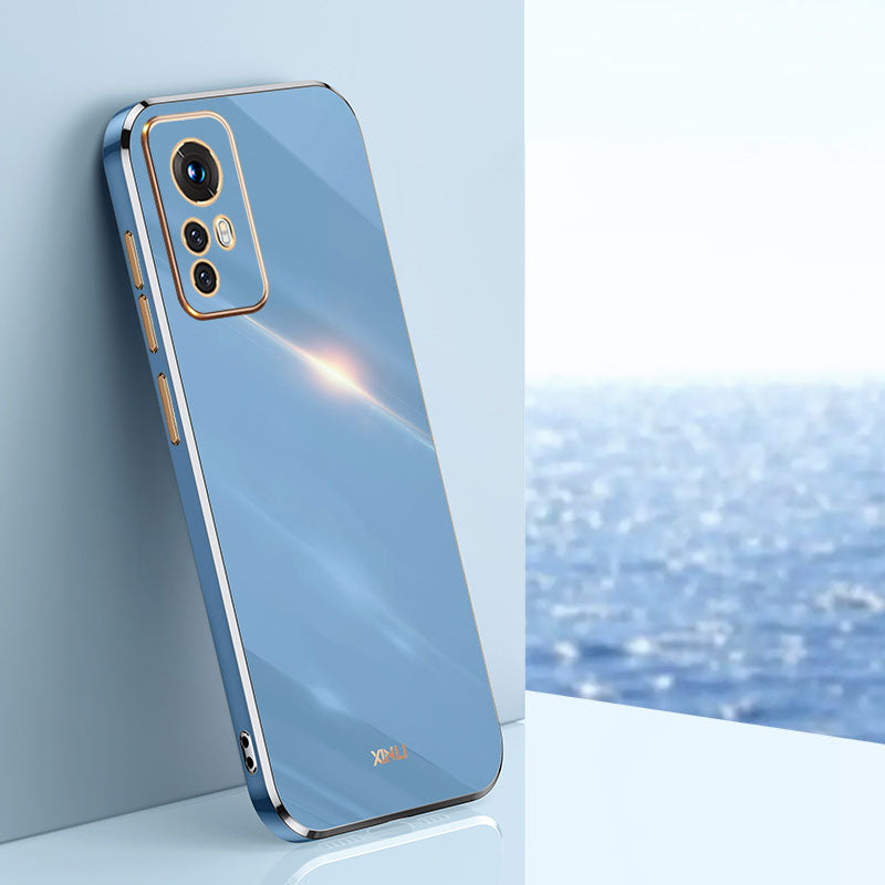 XINLI for Xiaomi 12 Lite 5G Soft TPU Phone Case Shockproof Electroplating Full Camera Lens Protection Cover