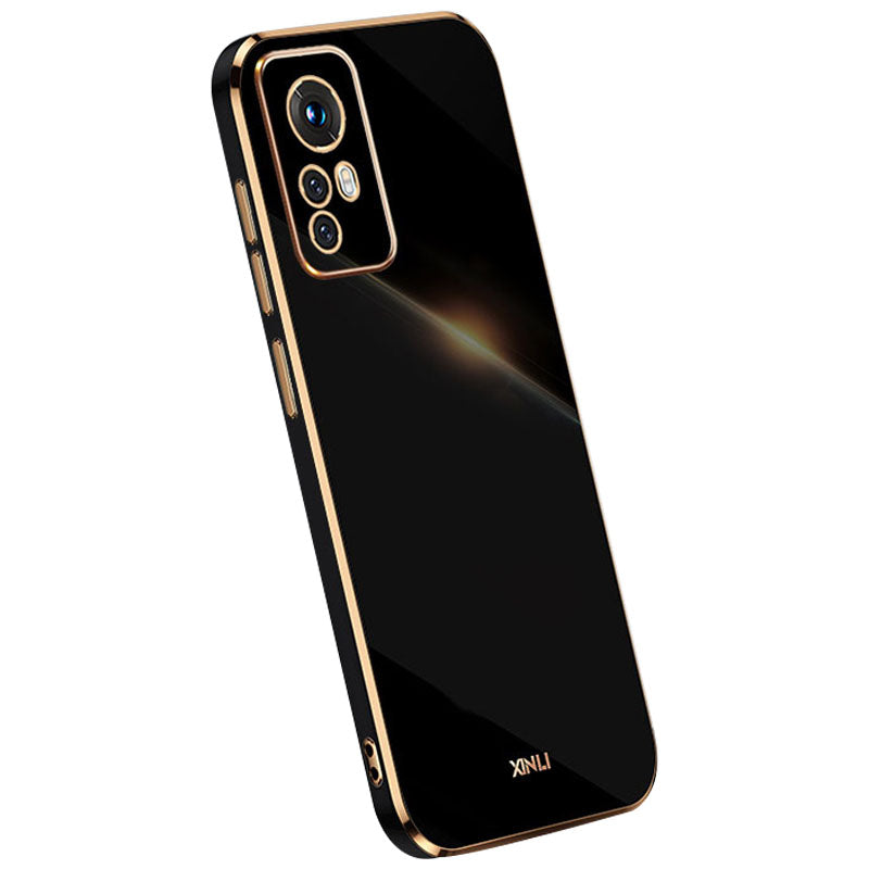 XINLI for Xiaomi 12 Lite 5G Soft TPU Phone Case Shockproof Electroplating Full Camera Lens Protection Cover