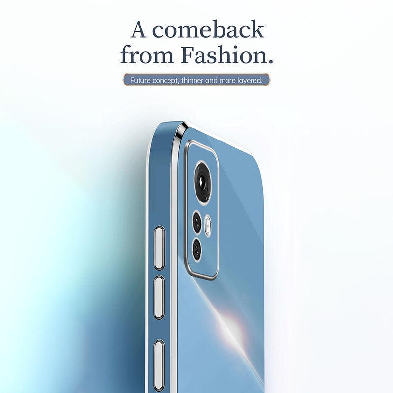 XINLI for Xiaomi 12 Lite 5G Soft TPU Phone Case Shockproof Electroplating Full Camera Lens Protection Cover