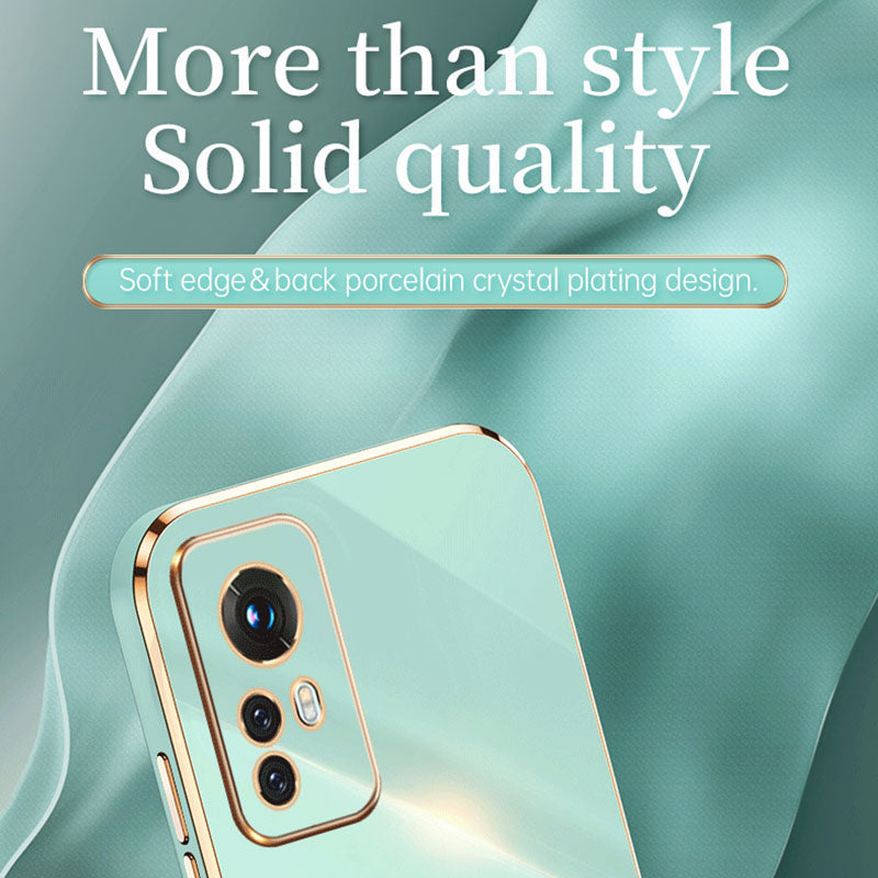 XINLI for Xiaomi 12 Lite 5G Soft TPU Phone Case Shockproof Electroplating Full Camera Lens Protection Cover