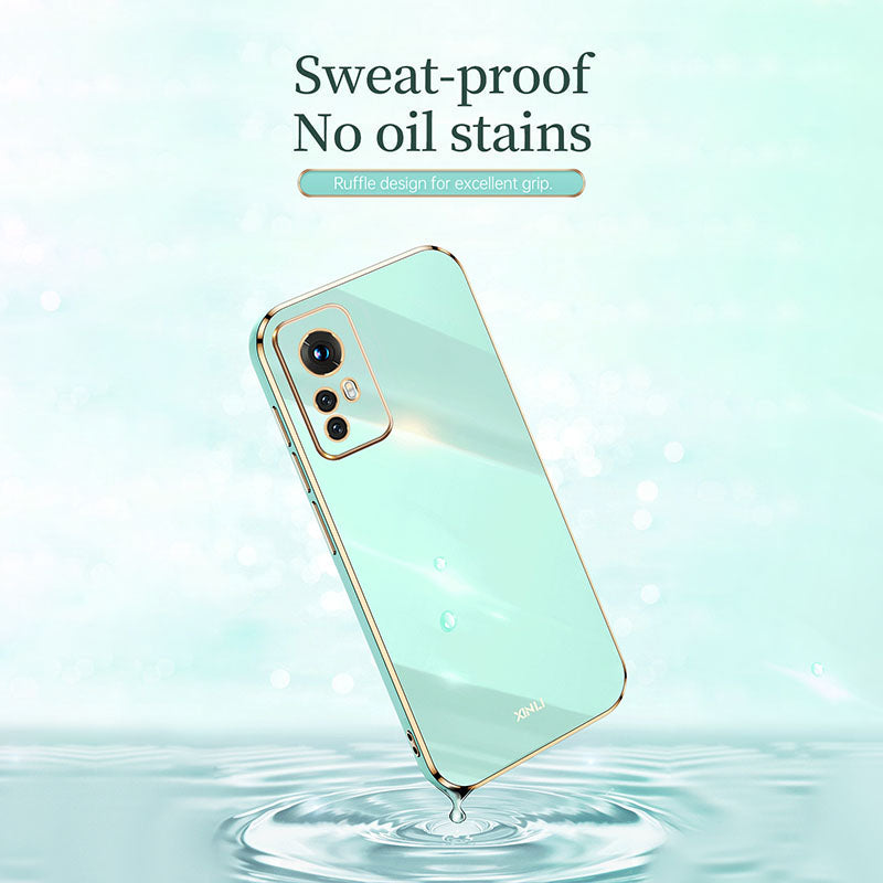 XINLI for Xiaomi 12 Lite 5G Soft TPU Phone Case Shockproof Electroplating Full Camera Lens Protection Cover
