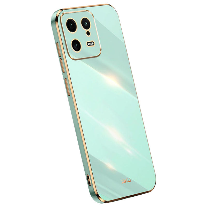 XINLI TPU Phone Case for Xiaomi 13 5G Electroplating Back Shell Full Camera Lens Protection Cover