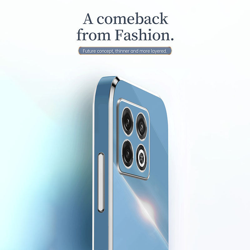 XINLI TPU Phone Case for OnePlus 10 Pro 5G Electroplating Shockproof Full Camera Lens Protection Cover