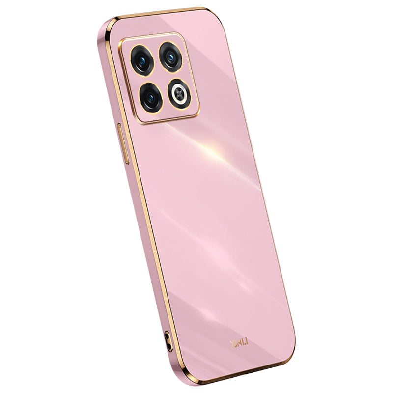XINLI TPU Phone Case for OnePlus 10 Pro 5G Electroplating Shockproof Full Camera Lens Protection Cover