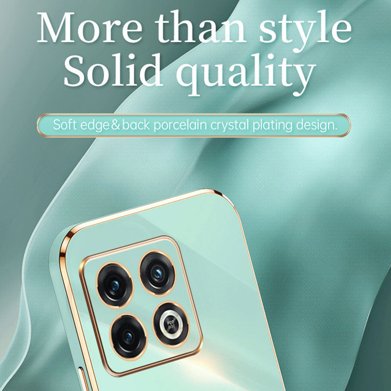 XINLI TPU Phone Case for OnePlus 10 Pro 5G Electroplating Shockproof Full Camera Lens Protection Cover