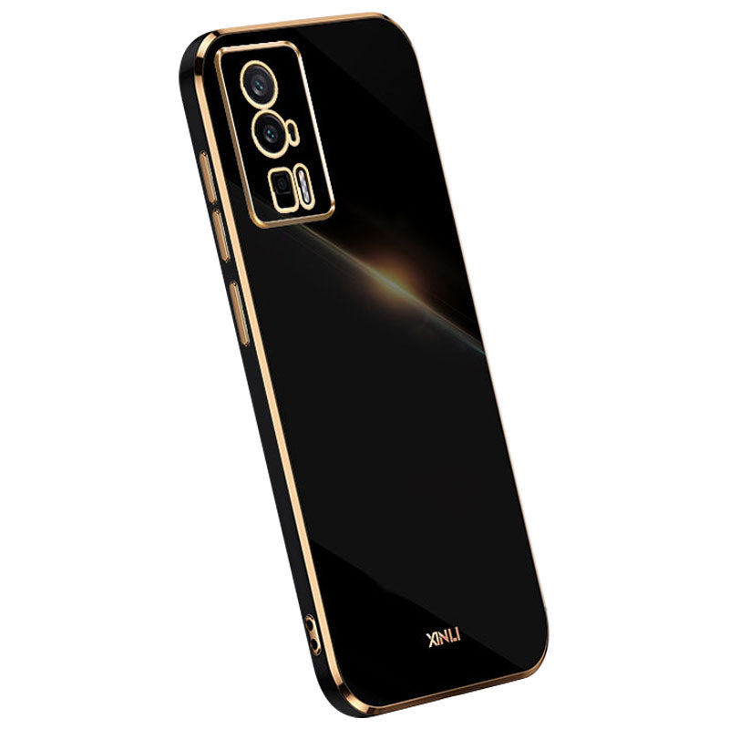 XINLI Soft Phone Case for Xiaomi Poco F5 Pro 5G Redmi K60 Pro 5G K60 5G Electroplating TPU Back Shell Full Camera Lens Protection Cover