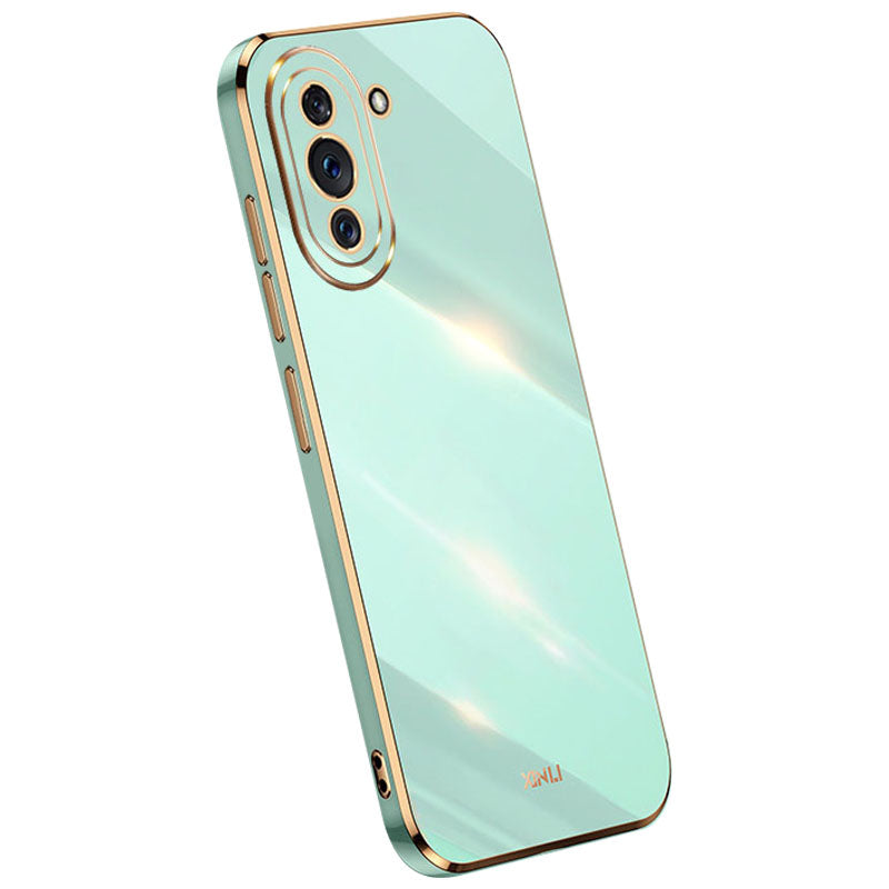 XINLI Soft Phone Case for Huawei nova 10 4G Electroplating TPU Back Shell Anti-collision Full Camera Lens Protection Cover