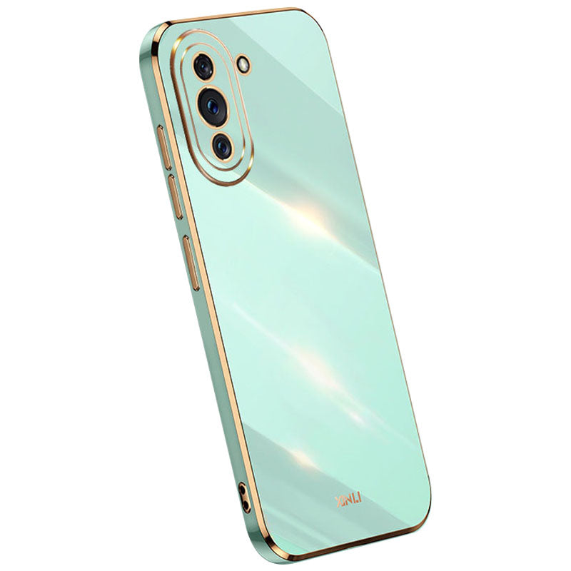XINLI Fall Proof Phone Case for Huawei nova 10 Pro 4G Electroplating TPU Back Shell Full Camera Lens Protection Cover