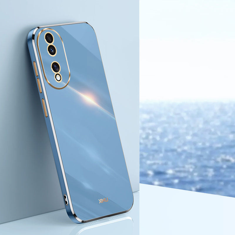 XINLI TPU Phone Case for Honor 80 5G Electroplating Edge Camera Protection Phone Cover