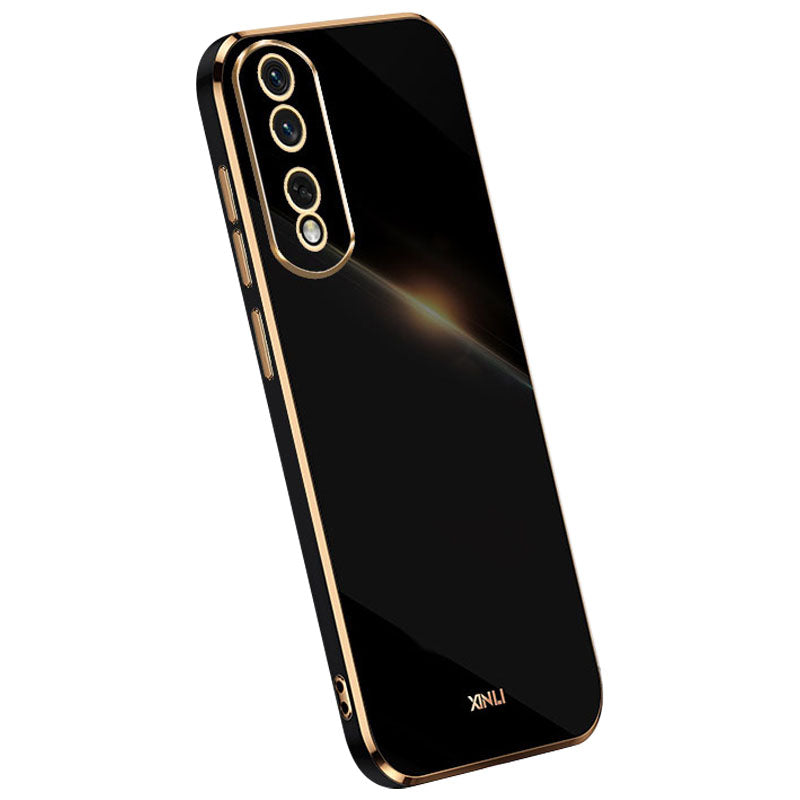 XINLI for Honor 80 Pro 5G Electroplated Edge Soft TPU Phone Case Full Camera Protection Anti-Scratch Cover