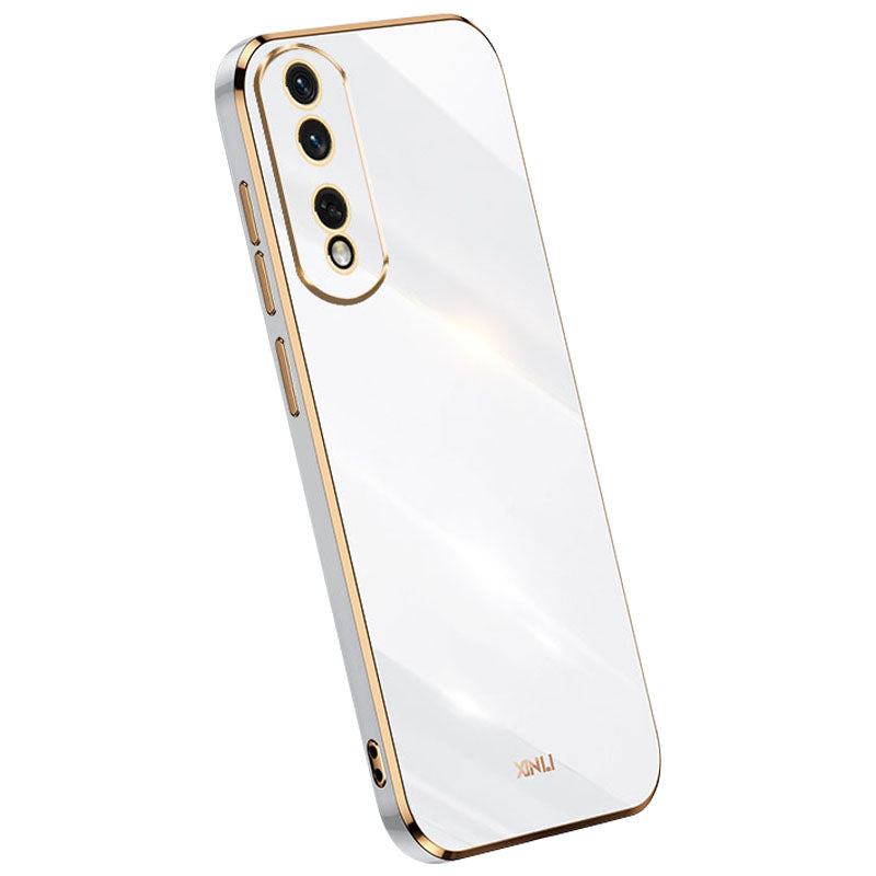 XINLI for Honor 80 Pro 5G Electroplated Edge Soft TPU Phone Case Full Camera Protection Anti-Scratch Cover