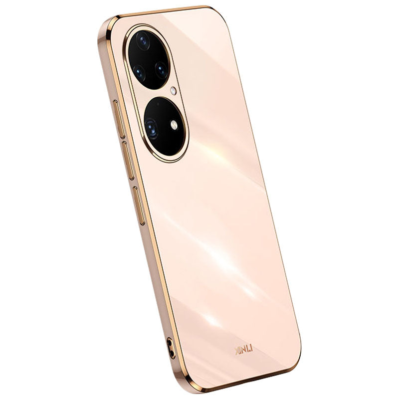 Pouzdro na telefon XINLI Electroplating pro Huawei P50 4G TPU kryt telefonu s plnou ochranou fotoaparátu