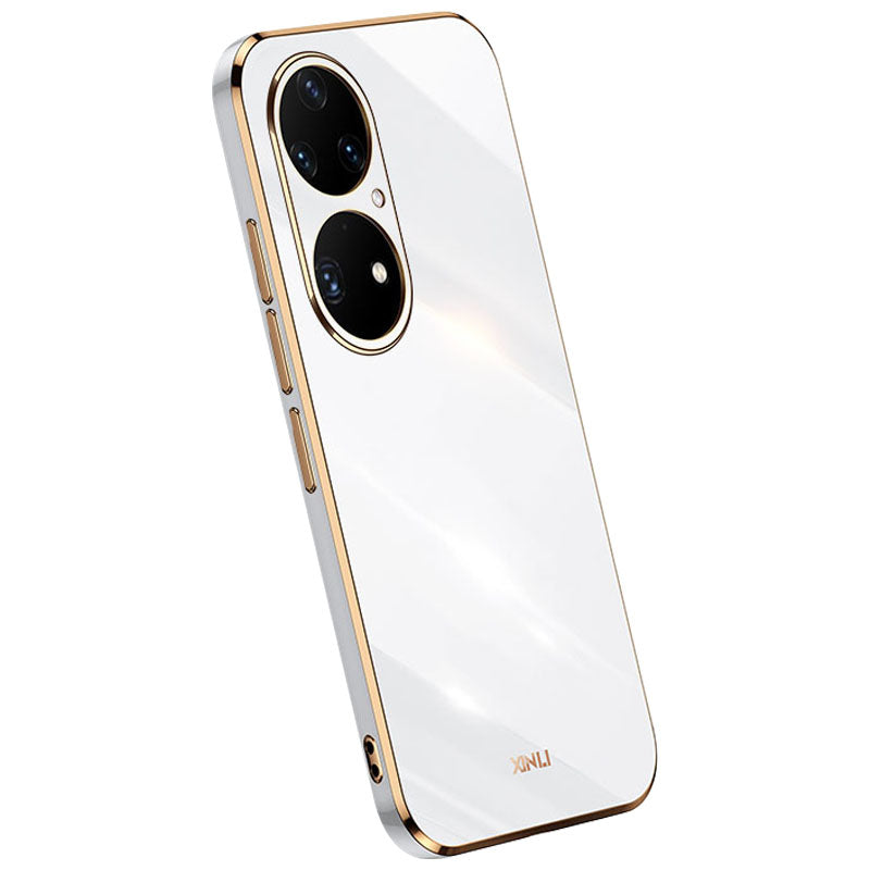 Pouzdro na telefon XINLI Electroplating pro Huawei P50 4G TPU kryt telefonu s plnou ochranou fotoaparátu