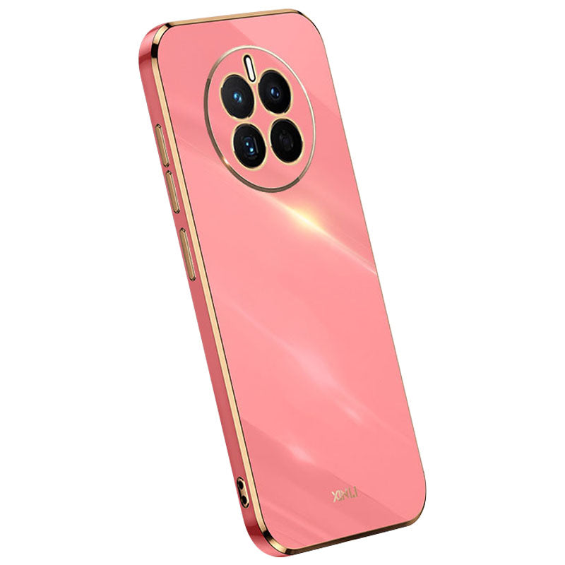 XINLI pro Huawei Mate 50 4G galvanické pokovování Hedvábně měkké dotykové pouzdro na telefon TPU s plnou ochranou objektivu fotoaparátu Kryt telefonu