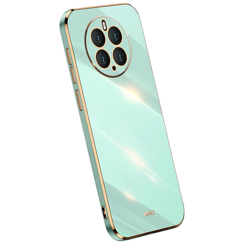 XINLI Scratch Resistant Phone Case for Huawei Mate 50 Pro 4G Electroplating TPU Back Shell Full Camera Lens Protection Cover