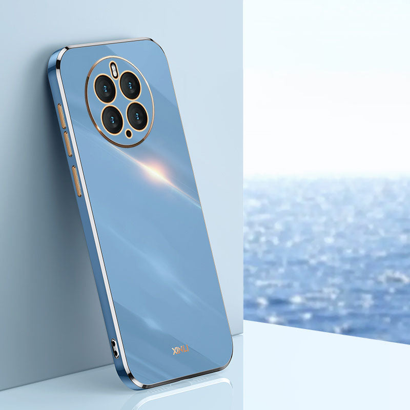 Ochranné pouzdro na telefon XINLI odolné proti poškrábání pro Huawei Mate 50 Pro 4G s galvanickým pokovováním TPU zadní skořepina kompletního ochranného krytu objektivu fotoaparátu
