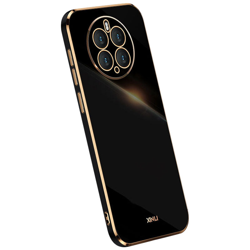 Ochranné pouzdro na telefon XINLI odolné proti poškrábání pro Huawei Mate 50 Pro 4G s galvanickým pokovováním TPU zadní skořepina kompletního ochranného krytu objektivu fotoaparátu