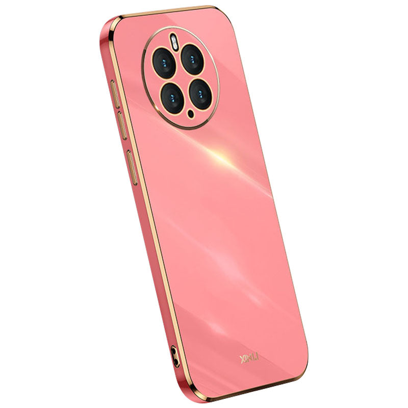 Ochranné pouzdro na telefon XINLI odolné proti poškrábání pro Huawei Mate 50 Pro 4G s galvanickým pokovováním TPU zadní skořepina kompletního ochranného krytu objektivu fotoaparátu