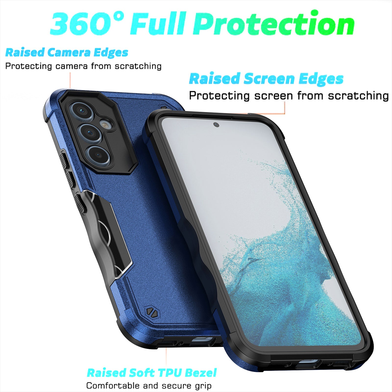 TPU PC Phone Case for Samsung Galaxy A54 5G Drop-proof Protection Phone Cover