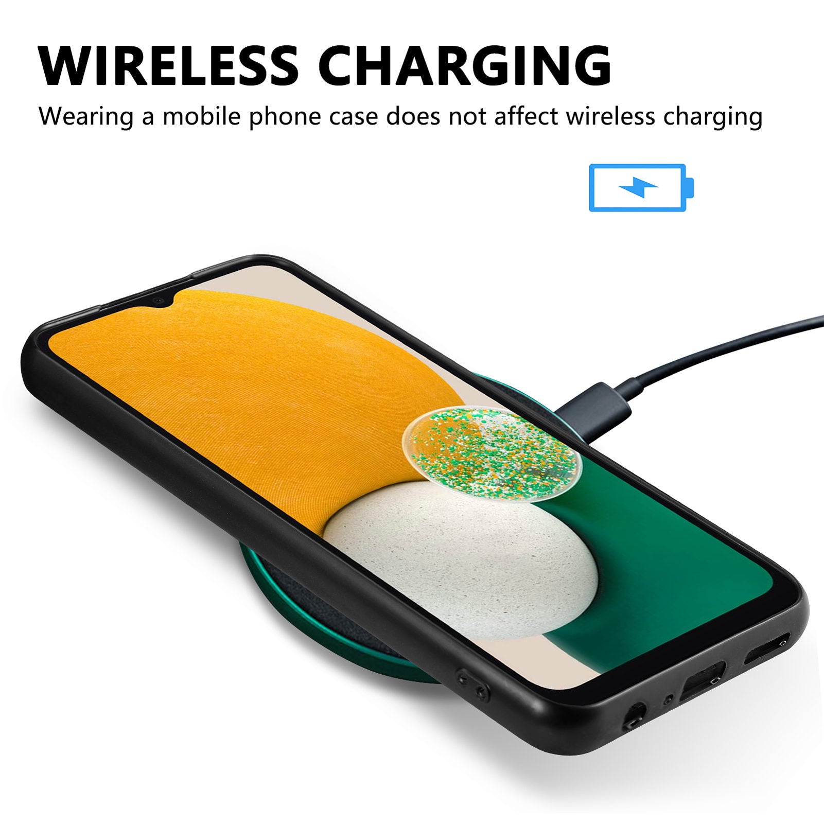 Back Shell for Samsung Galaxy A13 5G Anti-drop Cell Phone Case Snake Texture PU Leather Coated PC TPU Cover