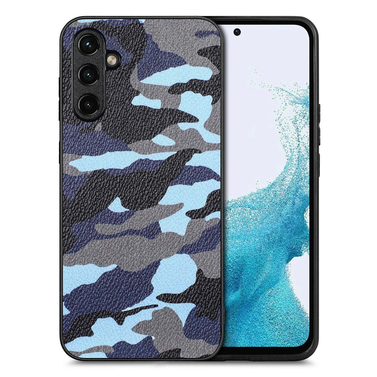 For Samsung Galaxy A54 5G Camouflage Pattern Phone Cover PU Leather PC TPU Anti-drop Case