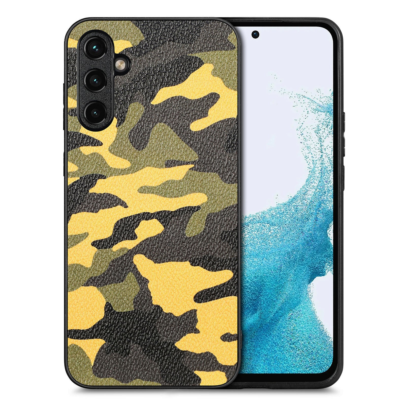 For Samsung Galaxy A54 5G Camouflage Pattern Phone Cover PU Leather PC TPU Anti-drop Case