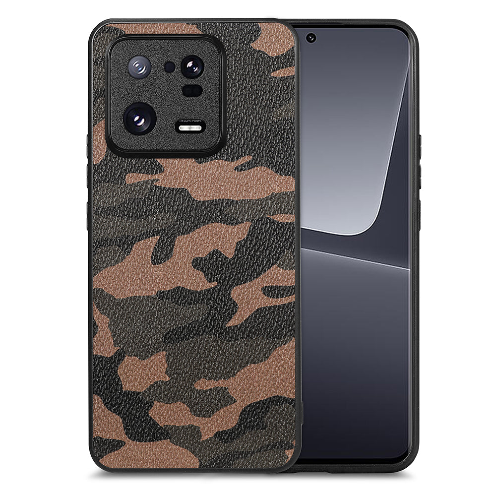 For Xiaomi 13 Pro 5G Camouflage Pattern Phone Case PU Leather PC TPU Phone Cover