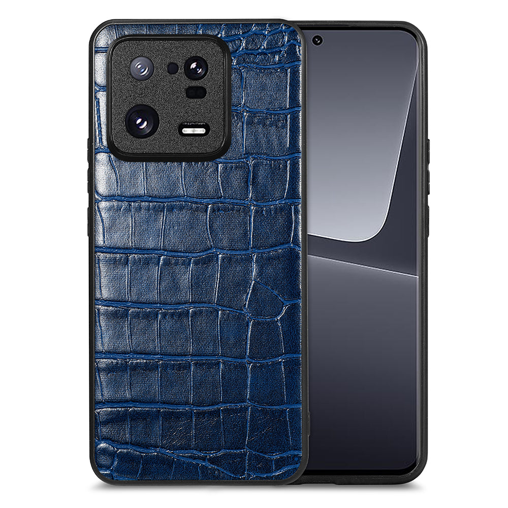 For Xiaomi 13 Pro 5G Crocodile Texture Phone Case PU Leather Coated TPU Back Cover