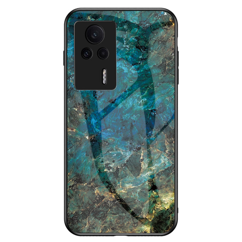 Marble Pattern Phone Case for Xiaomi Redmi K60E 5G Tempered Glass PC TPU Shockproof Cover