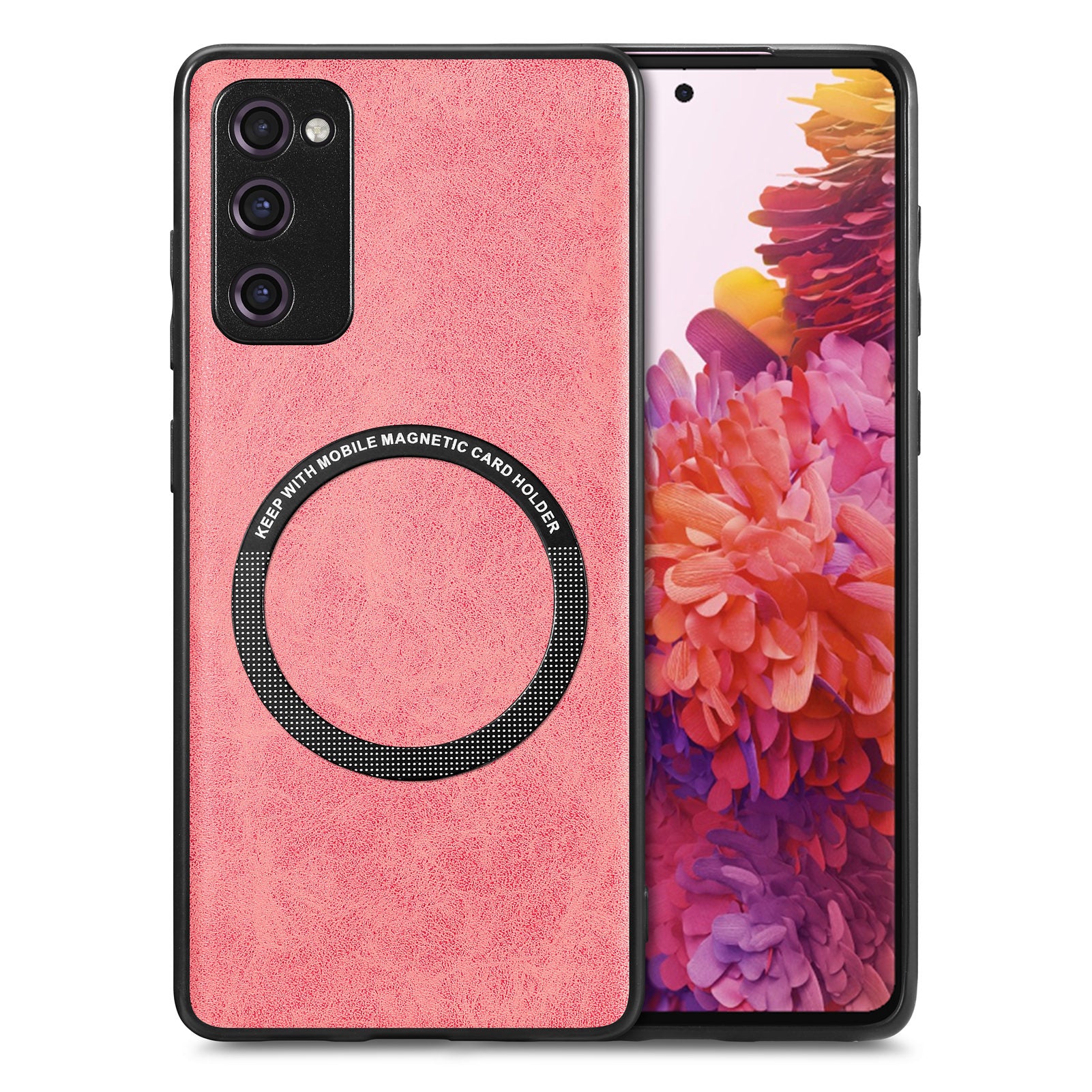 For Samsung Galaxy S20 FE 5G / S20 FE / S20 FE 2022 / S20 Lite Phone Case Compatible with MagSafe Leather Coated PC TPU Cover
