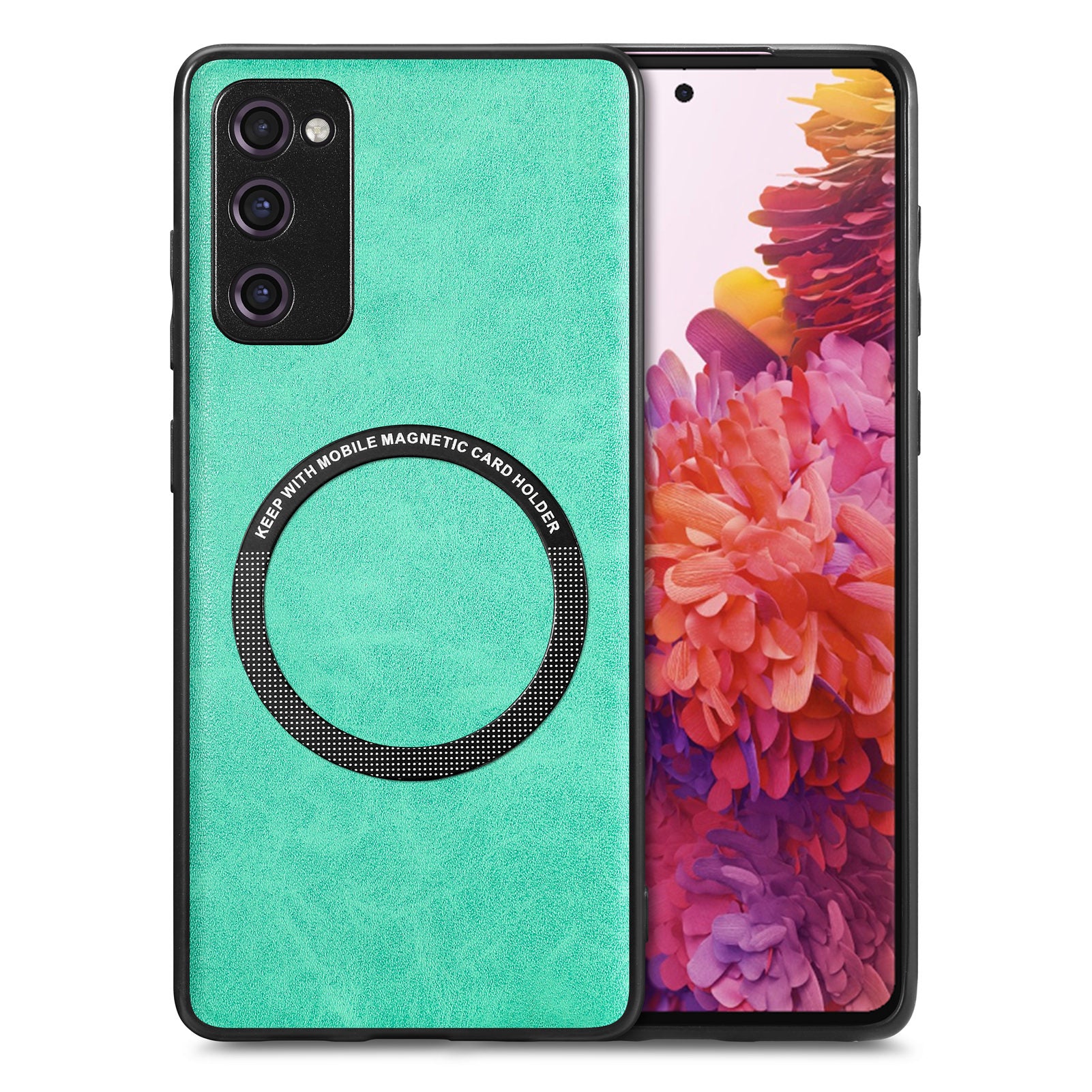 For Samsung Galaxy S20 FE 5G S20 FE S20 FE 2022 S20 Lite Phone Case Compatible with MagSafe Leather Coated PC TPU Cover
