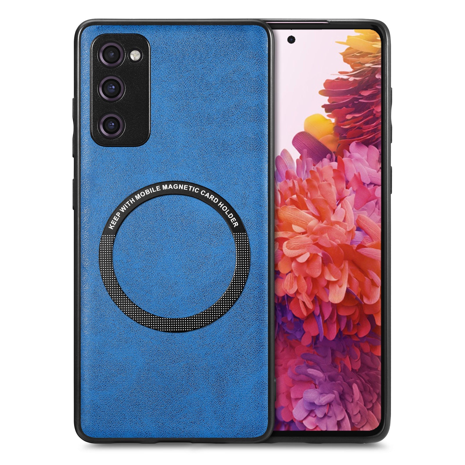 For Samsung Galaxy S20 FE 5G S20 FE S20 FE 2022 S20 Lite Phone Case Compatible with MagSafe Leather Coated PC TPU Cover