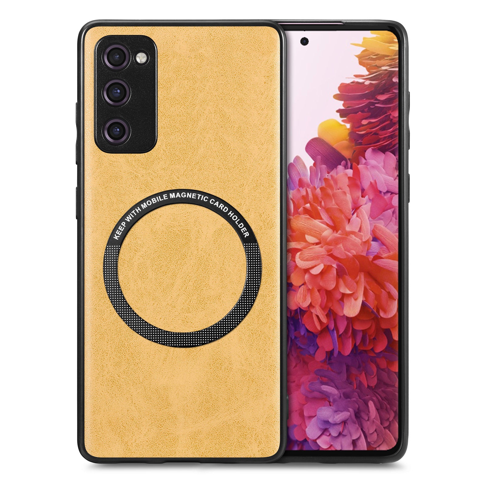 For Samsung Galaxy S20 FE 5G S20 FE S20 FE 2022 S20 Lite Phone Case Compatible with MagSafe Leather Coated PC TPU Cover