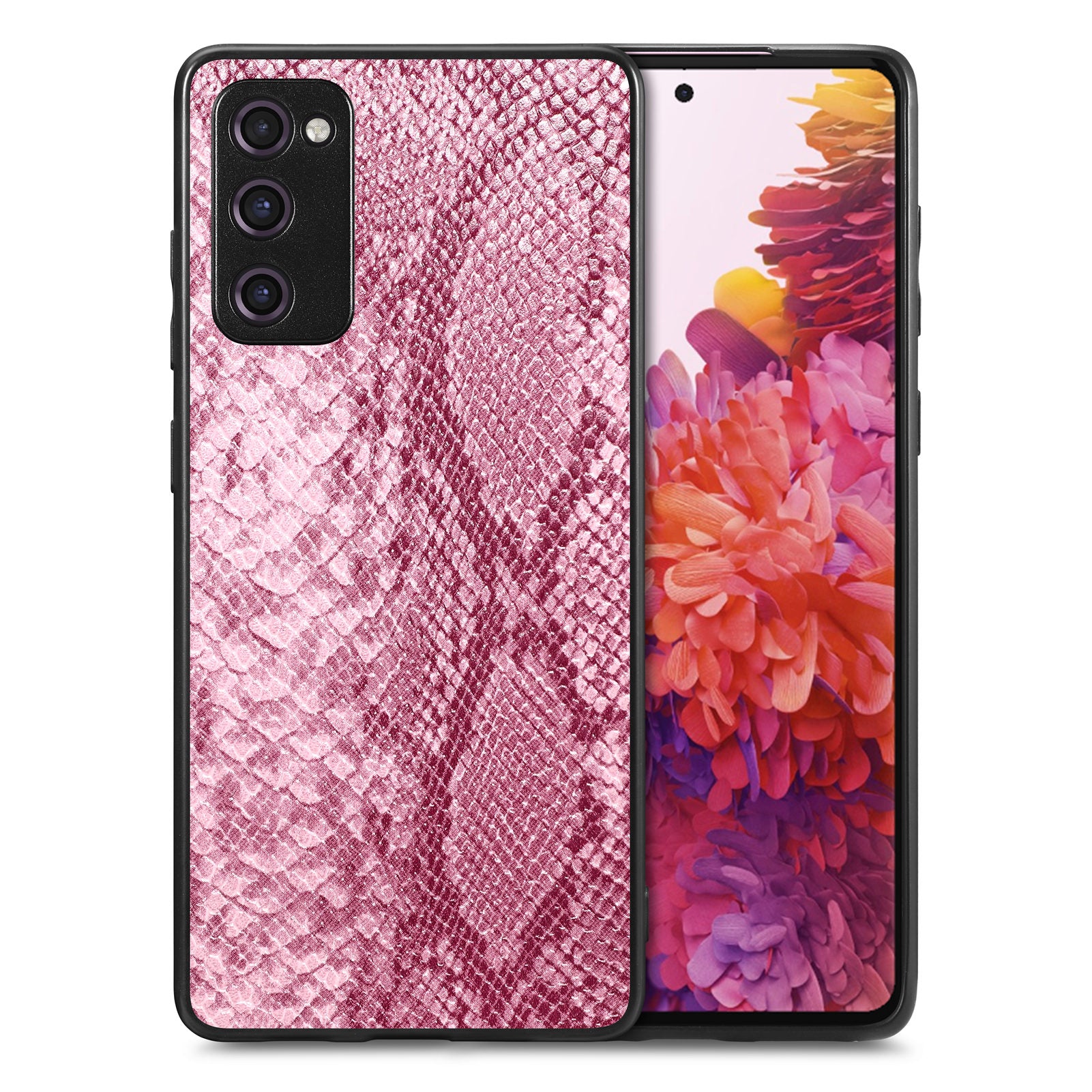 For Samsung Galaxy S20 FE 5G S20 FE S20 FE 2022 S20 Lite Snake Texture Phone Case PU Leather Coated PC TPU Cover